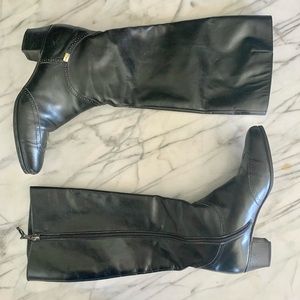 Vintage Black Leather Boots